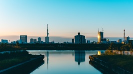 街フォト159-2024「荒川ブルー。」