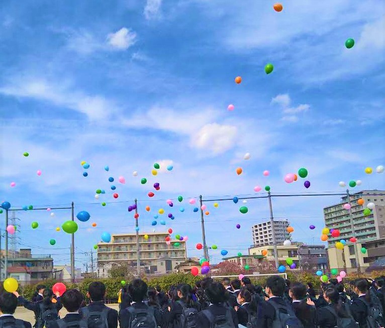 バルーンリリース江北桜中