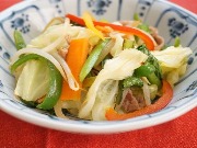 彩りあざやかシャキッと野菜炒め