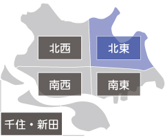 保育施設 幼稚園 地図で探す 北東エリア 足立区