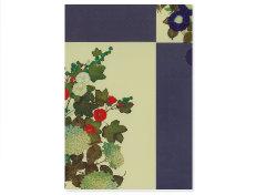 【クリアファイル（A4）】十二ヵ月花卉図屏風（100円）
