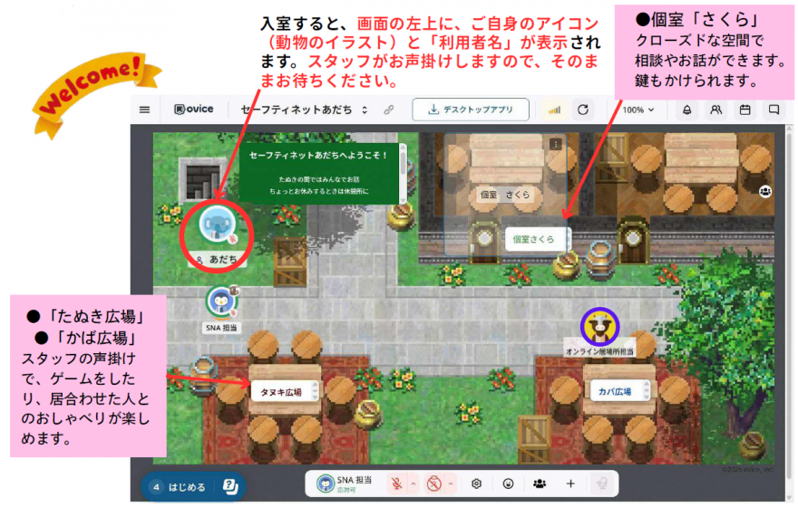 オンライン居場所イメージ