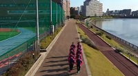 ドローン動画「帝京科学大学　陸上競技部　女子駅伝チーム」