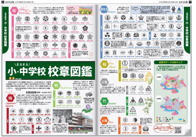 区立小 中学校 校章図鑑 足立区