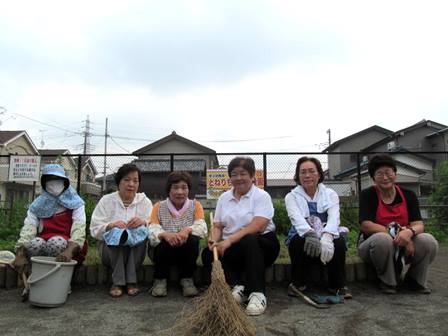 古千谷さくら公園の自主管理のみなさん