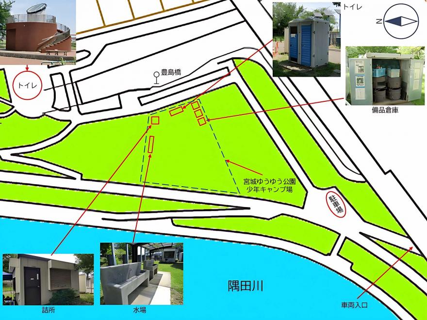 少年キャンプ場図面