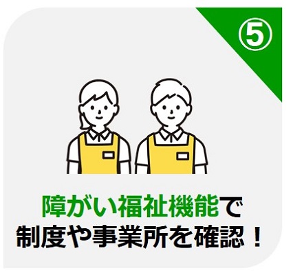 障がい福祉機能で制度や事業所を確認！