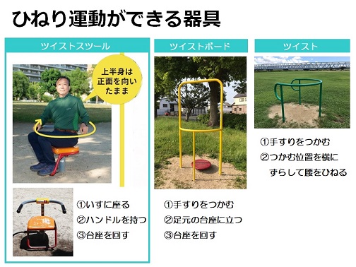 ひねり運動ができる器具