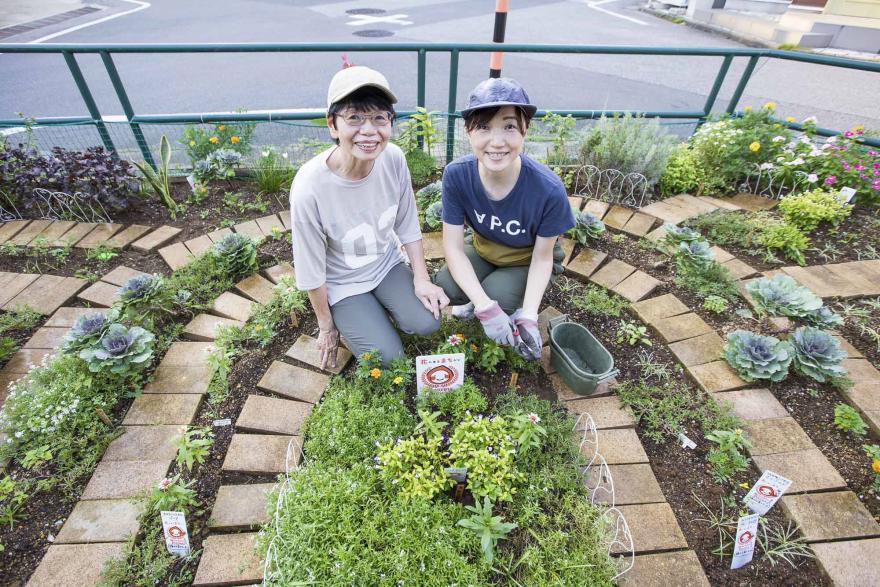 あだちから新聞インタビュー コミュニティがうまれる花壇ボランティア ひのでかだん自主管理ボランティア 足立区