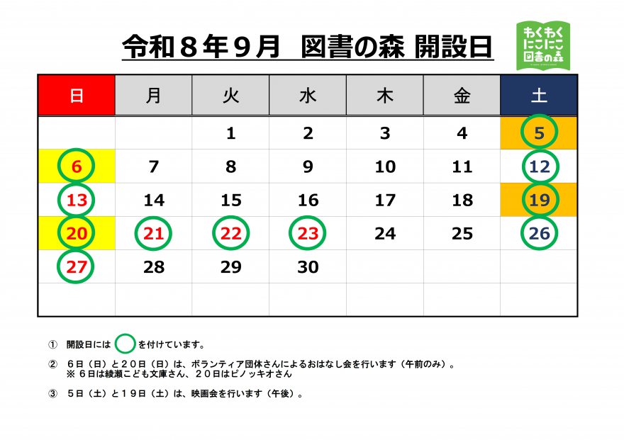 開設日