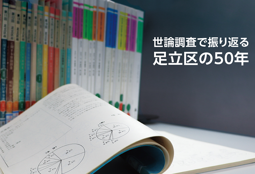 区民の声と50年～世論調査で足立区を振り返る