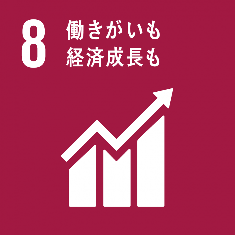 目標8アイコン　働きがいも経済成長も