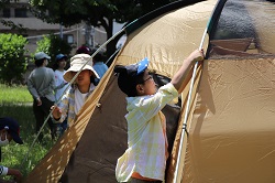 野外活動（テント）