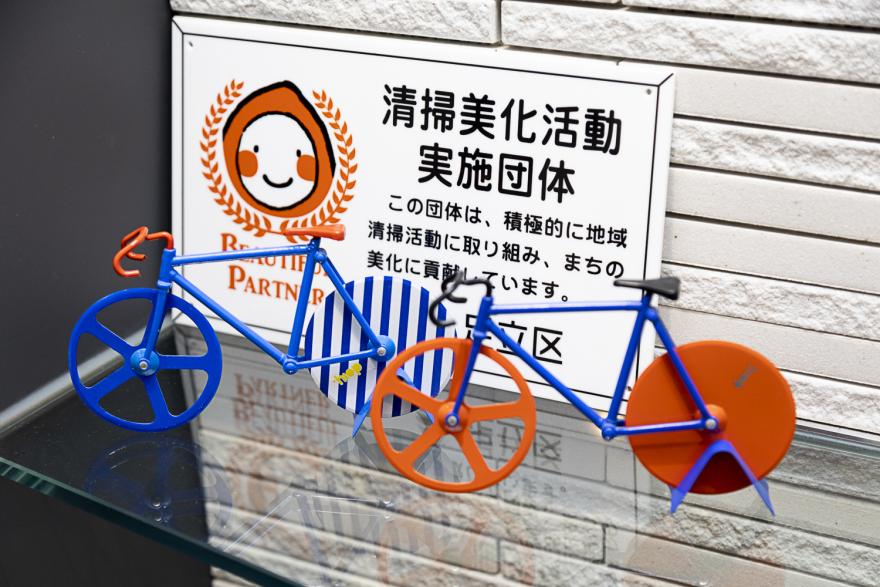 自転車のオブジェ