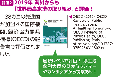 【評価2】2019年 海外からも「世界最高水準の取り組み」と評価 ！