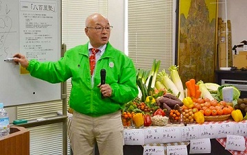 野菜の選び方教室：杉本氏