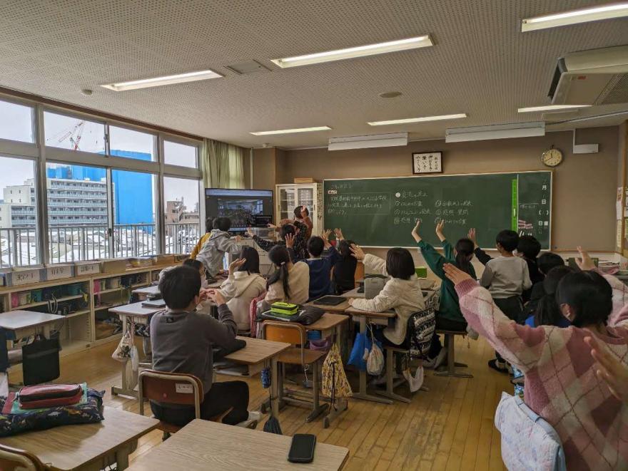 また交流しましょう（西新井小学校）