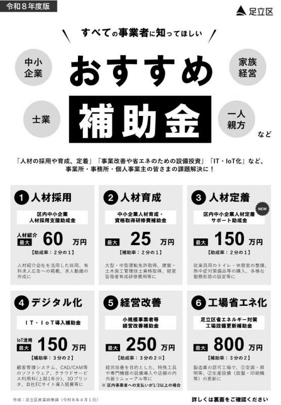 R8補助金チラシ表
