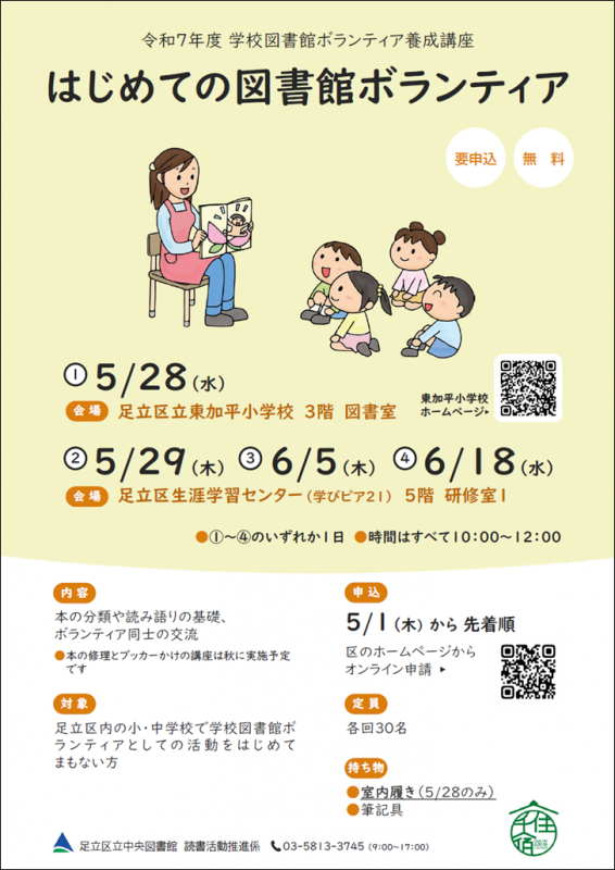 はじめての図書館ボランティア