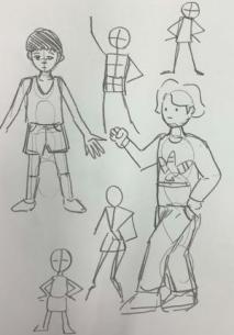 人を描く骨格