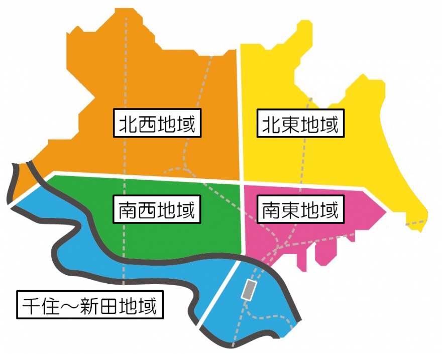 足立区マップ