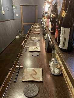 店内カウンター席の写真