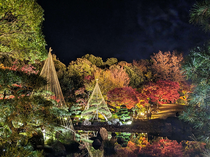 「花畑記念庭園秋のライトアップ2025」のイメージ