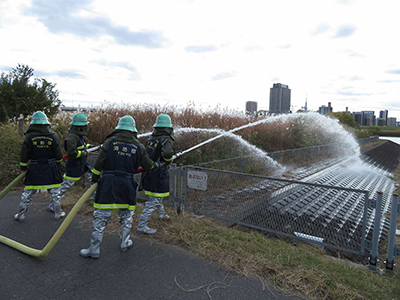 消防団の活動写真：足立消防団その1