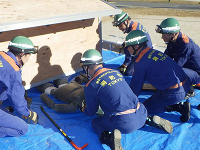 消防団の活動写真：千住消防団その1