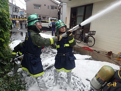 消防団の活動写真：千住消防団その4