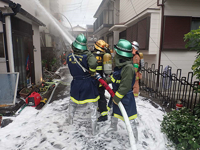消防団の活動写真：千住消防団その5