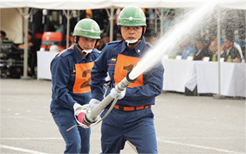 消防操法大会の様子-1