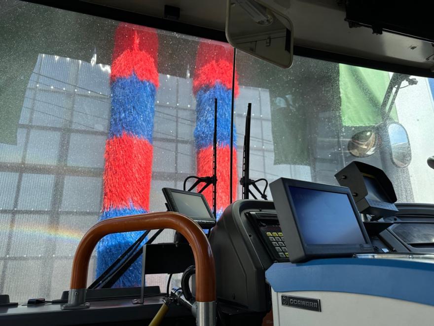 洗車機体験（車内）