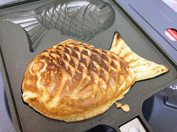 「自分で焼こう！たいやき屋さん」の様子