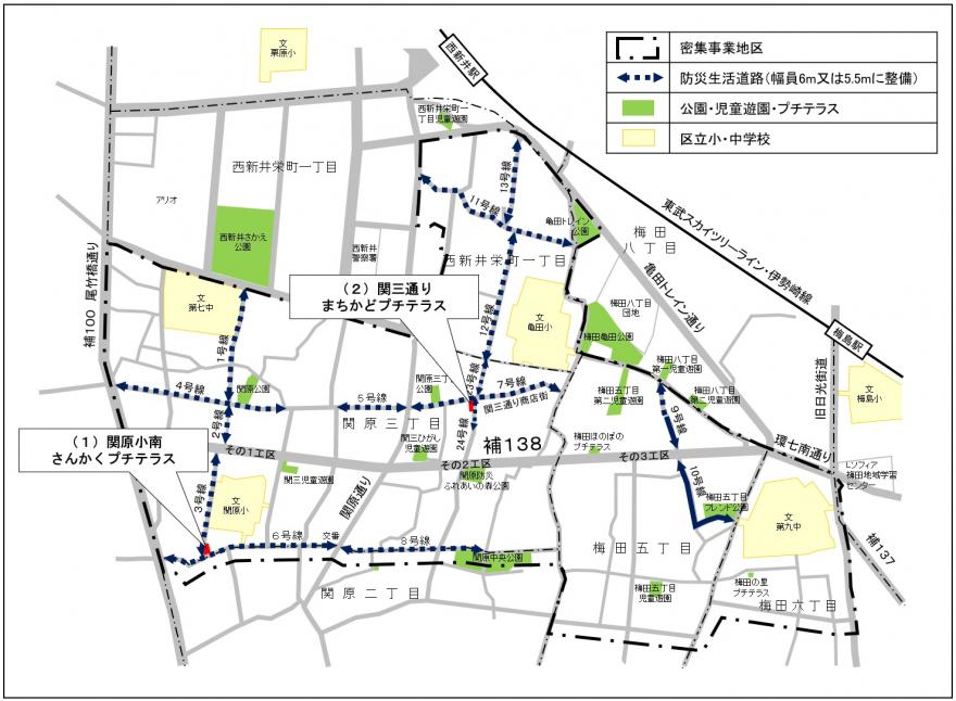 西新井プチテラス位置図