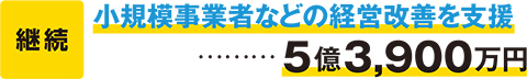小規模事業者などの経営改善を支援
