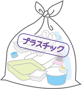 プラスチックの出し方のイメージ