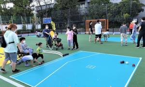 体験会事業風景（ボッチャ）