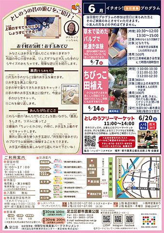 「都市農業公園」ニュースレター6月号うら