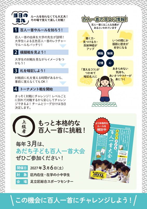 かるた大会チラシ裏面