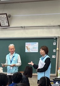 渕江小学校での出前教室の様子(令和7年10月21日)