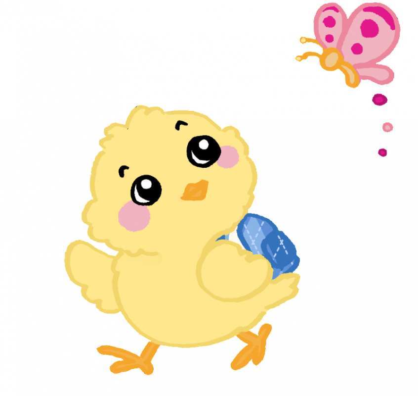 ちょうちょとひよこ