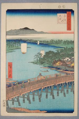 名所江戸百景「千住の大橋」画像
